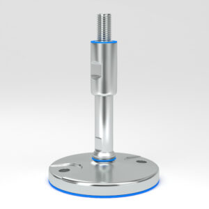 Certified hygienic stainless steel solid base feet