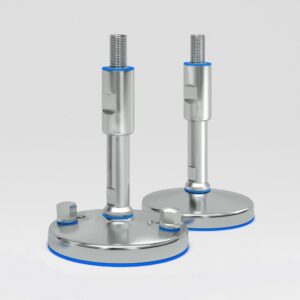 Certified hygienic stainless steel solid base feet