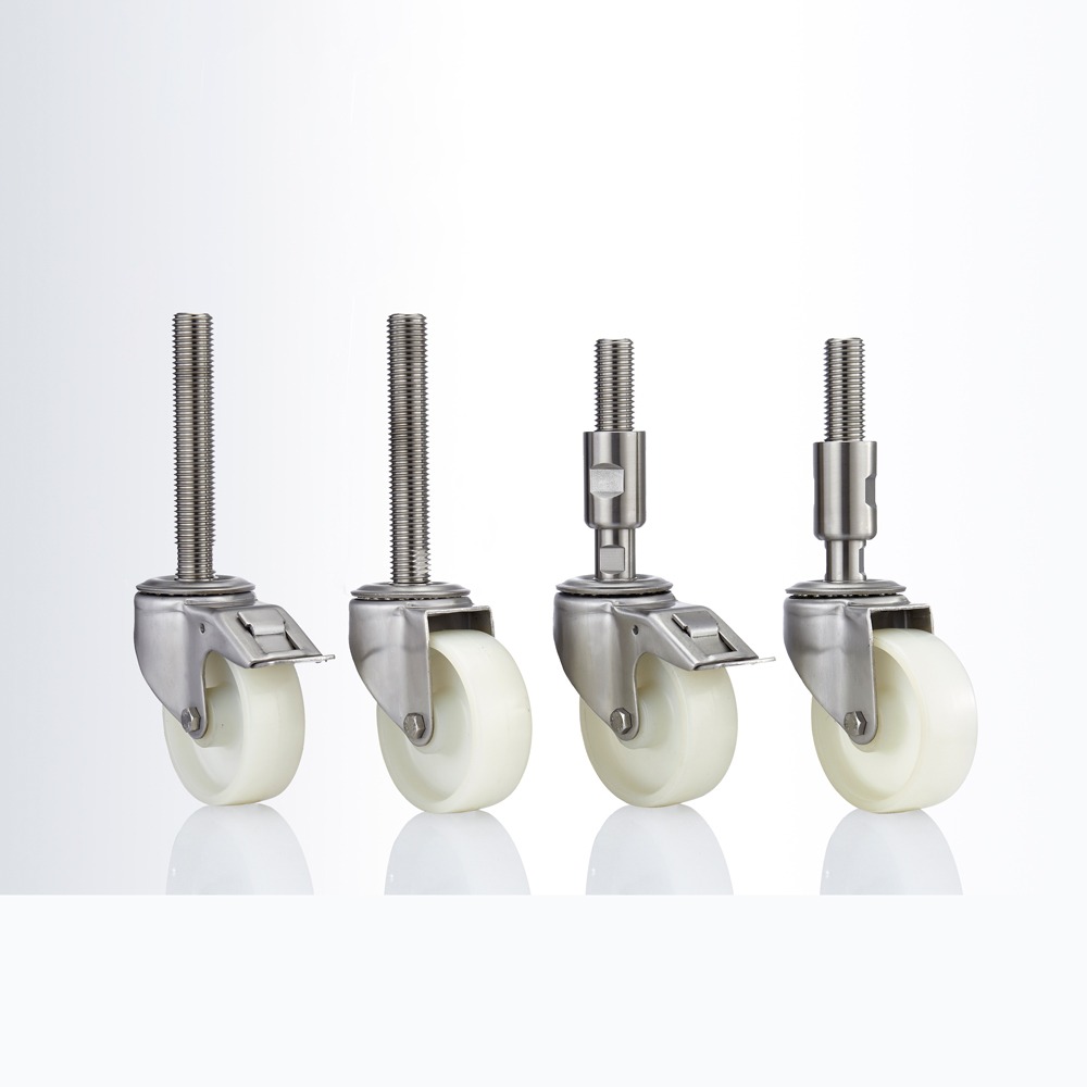 Hygienic Caster - levelling, spindle mount