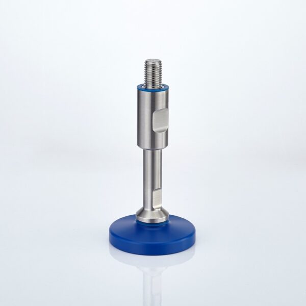 Adjustable feet in sealed hygienic design with round base SHAFx8