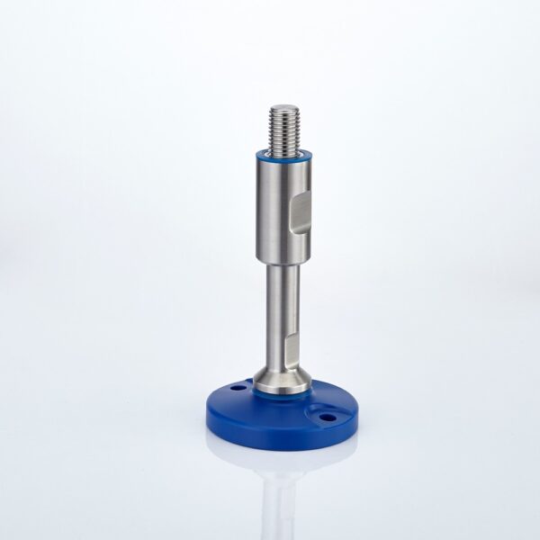 Adjustable feet in sealed hygienic design with floor lock holes SHAFx9