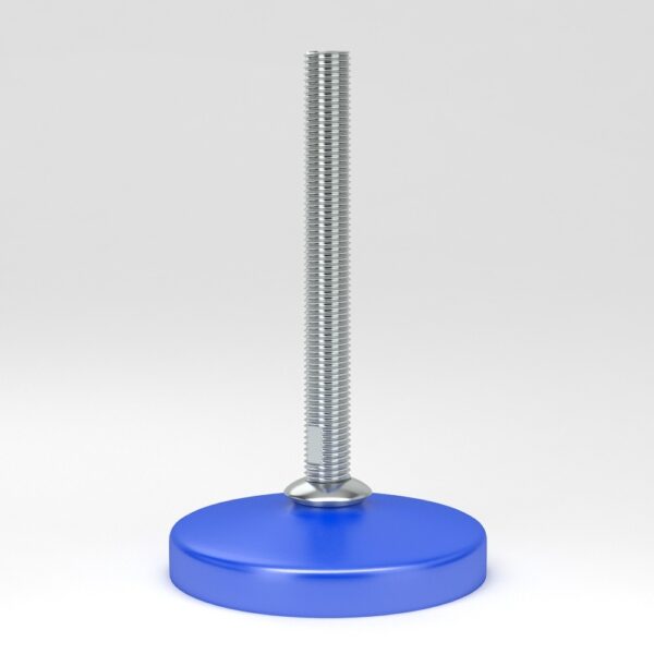 Hygienic adjustable feet HAF with fully-threaded spindle