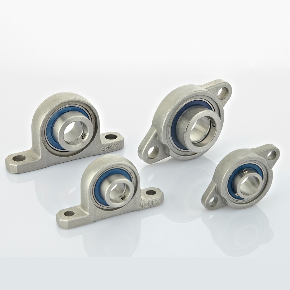 Mini stainless steel flange and pillow block bearing unit