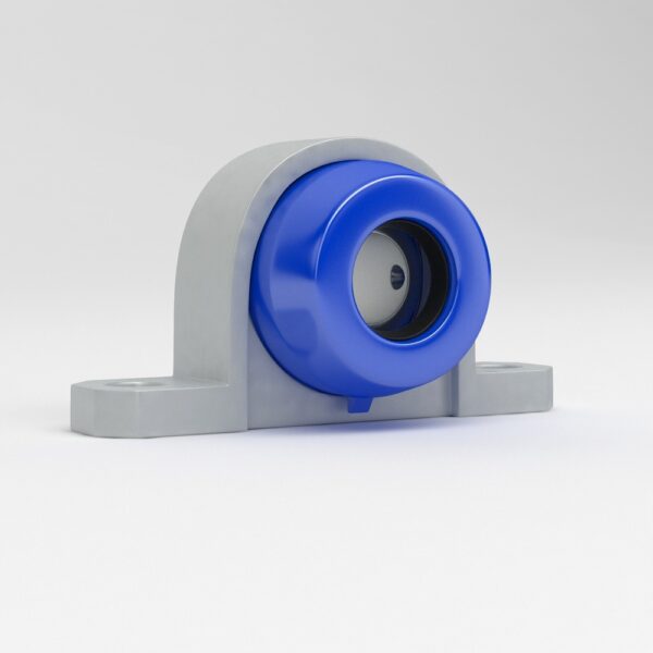 Mini blocs à semelle en acier inoxydable avec coupelle ouverte bleue