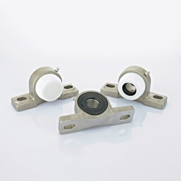 Stainless steel SP 2 holes spherical pillow block bearing units with plastic caps