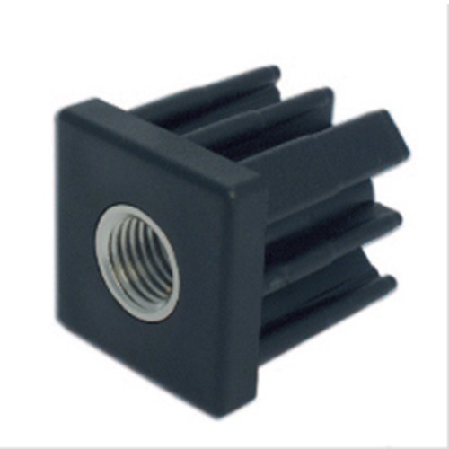Square threaded tube inserts in reinforced polyamide