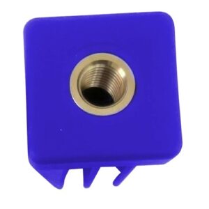 SQTE Square threaded tube inserts in reinforced polyamide blue