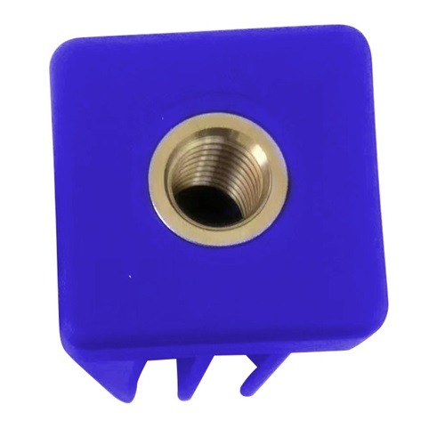 Square threaded tube inserts in reinforced polyamide