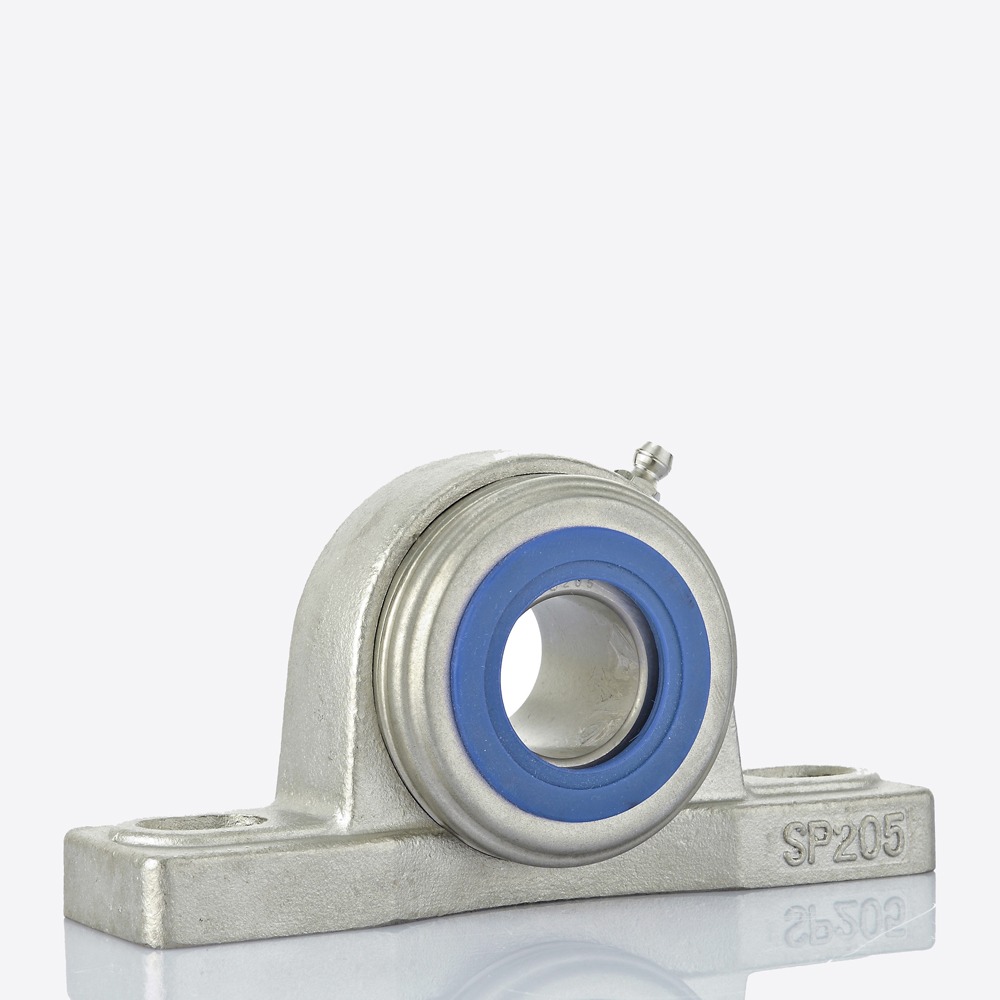 Pillow block Unit SP in stainless steel with cover