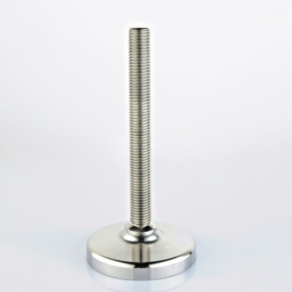 Stainless feet in hygienic design with round base HSFx8