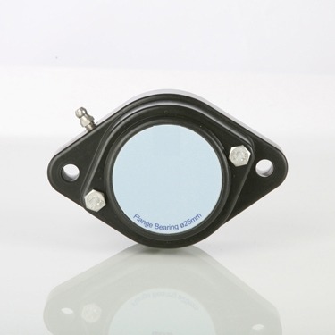 Waterproof 2 hole oval flange bearing units with spherical inserts IP67 closed cover FL-type