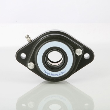 Waterproof 2 hole oval flange bearing units with spherical inserts IP67 open cover FL-type