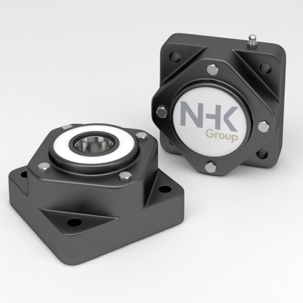 Waterproof 4 hole square flange bearing units with spherical inserts IP67