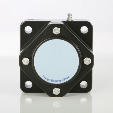 Waterproof 4 hole square flange bearing units with spherical inserts IP67 closed cover F-type