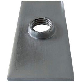 Rectangular welding plate in stainless steel SUS304