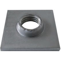 Welding plate in stainless steel square