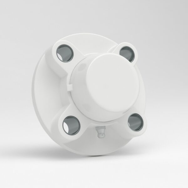 White Cartridge 4 Bolt Flange Unit FCPL with closed cover