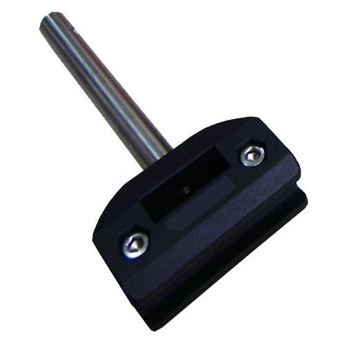 Single clamp long for round side guide rails