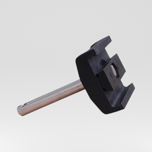 Paslanmaz çelik çubuklu konik yan kılavuz rayları için çift kelepçe