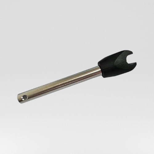 Paslanmaz çelik çubuklu yuvarlak yan kılavuz rayları için tekli kelepçeler