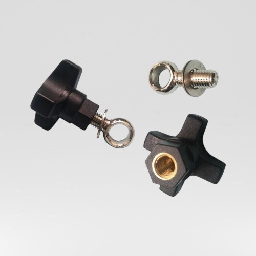 Delikli cıvatalı yıldız düğme ünitesi