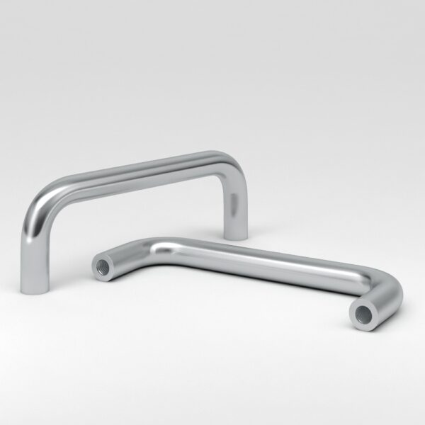 Hygienic handle in stainless steel