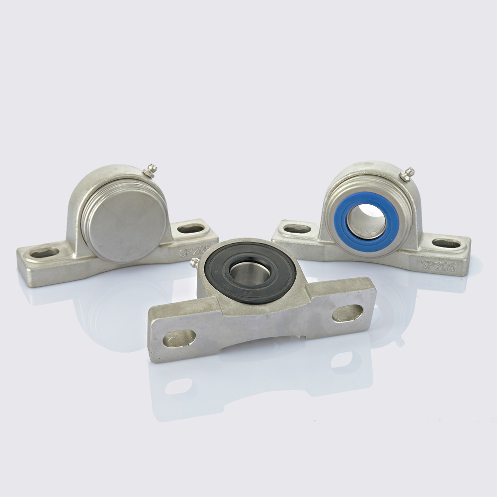 Stainless pillar block bearings