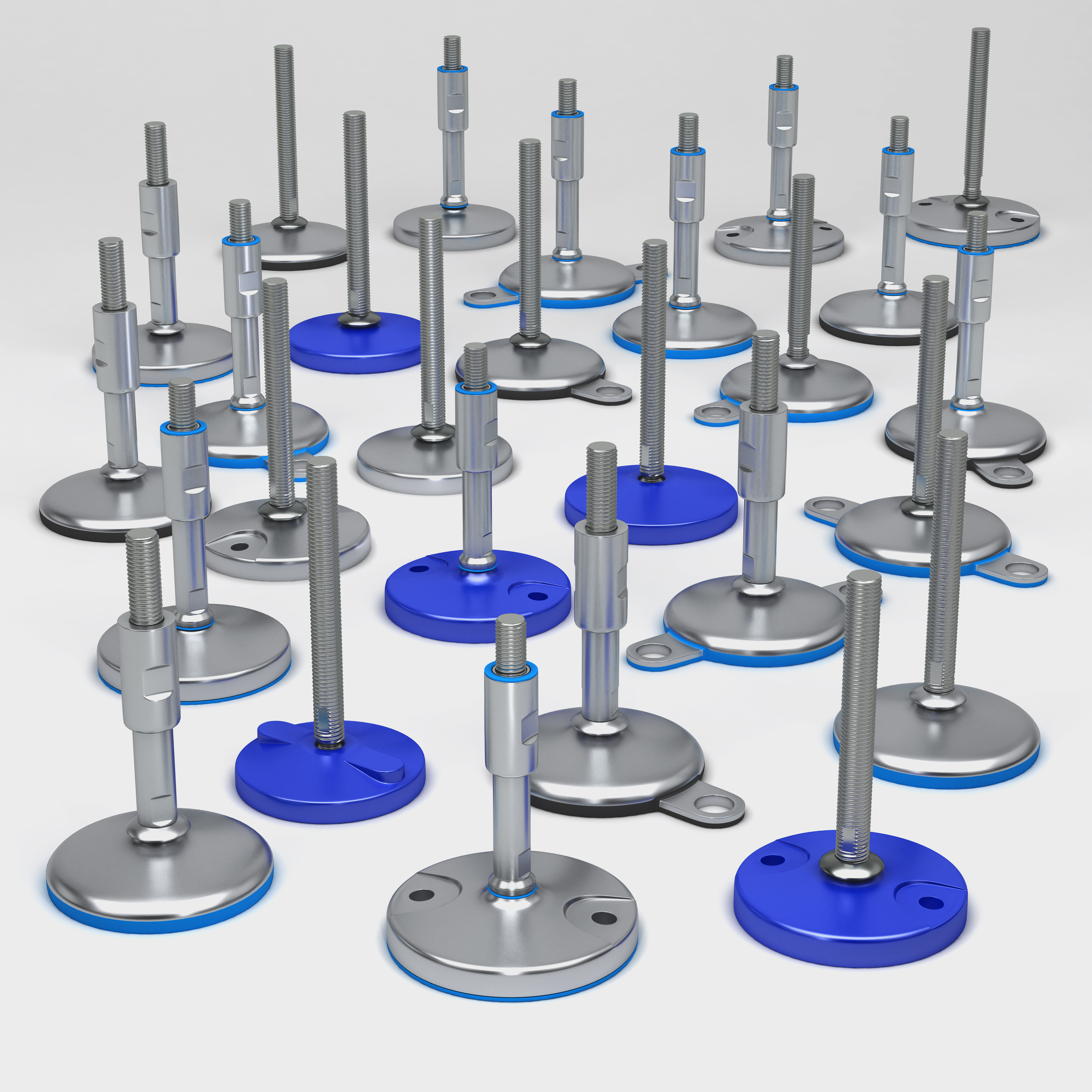 Regulowane nóżki ze stali nierdzewnej