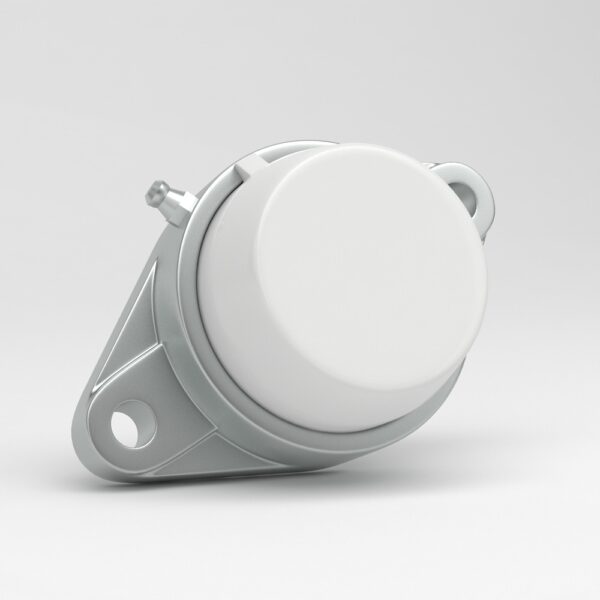 2 hole oval flange unit SFL in stainless steel with closed cover