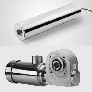 Gear and drum motor in hygienic stainless steel design