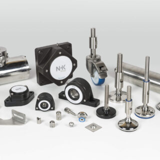 Hygienic machinery components and parts for advanced processing systems