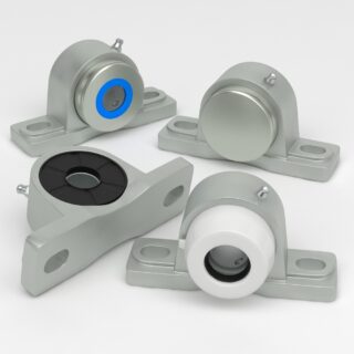 Pillow block Unit SP in stainless steel with cover