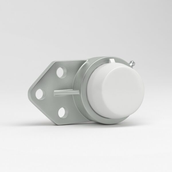 3 hole one side flange unit in stainless steel with cover