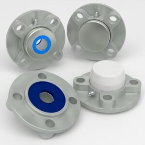 4 hole cartridge flange unit SFC in stainless steel with cover