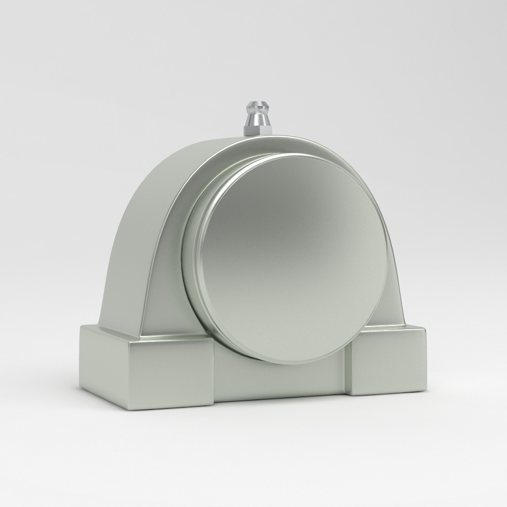 Tapped base pillow block unit SPA in stainless steel with cover