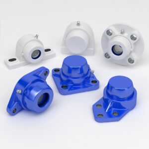 Bearing units in IP54 composite housing