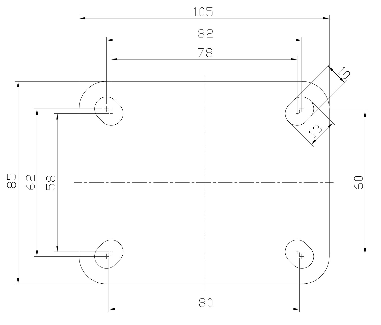 青いポリアミドホイールを備えた衛生的なデザインの工業用キャスター
