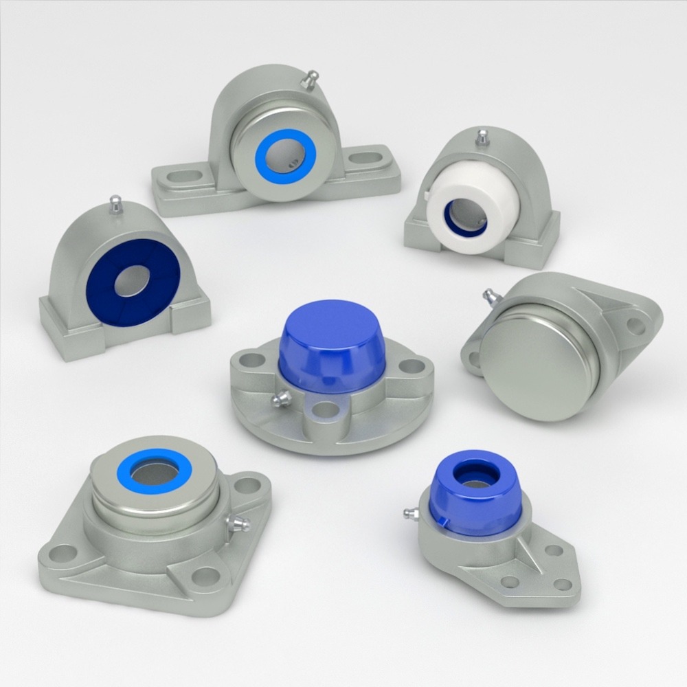 Unidades de rodamientos de acero inoxidable sellados