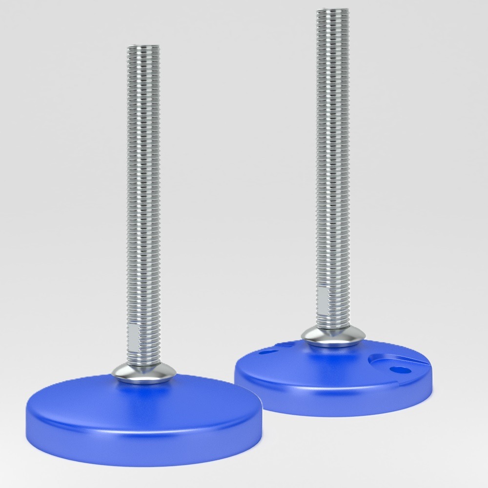 HAFx8 and HAFx9 Plastic fully threaded leveling feet