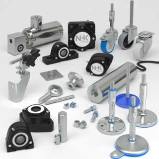 Hygienic machinery components and parts for advanced processing systems