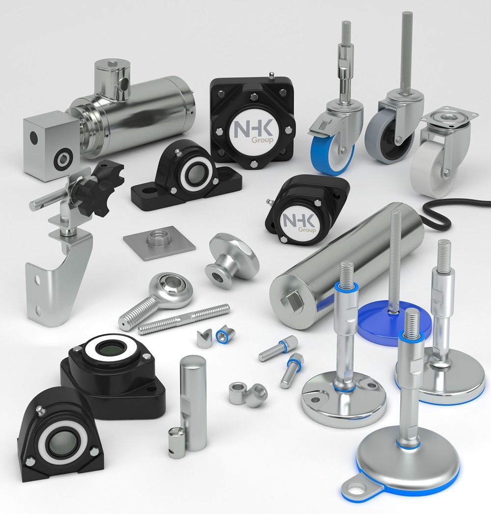 Hygienic machinery components and parts for advanced processing systems