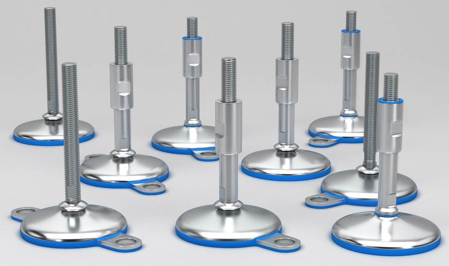 Pieds de machine en acier inoxydable au design sanitaire 3A SSI Durabilité dans les environnements difficiles et extrêmes