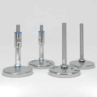 Stainless steel solid base feet · Machine feet · Hygienic levelling feet · Industrial leveling feet · Sanitary adjustable feet