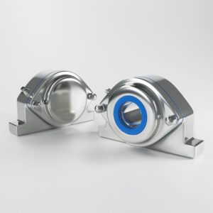 EHEDG IP69K 2-bolt Pillow Block Bearing Units in stainless steel (Narrow)