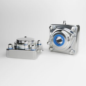 EHEDG IP69K 4-Hole Square Flange Bearing Units in stainless steel