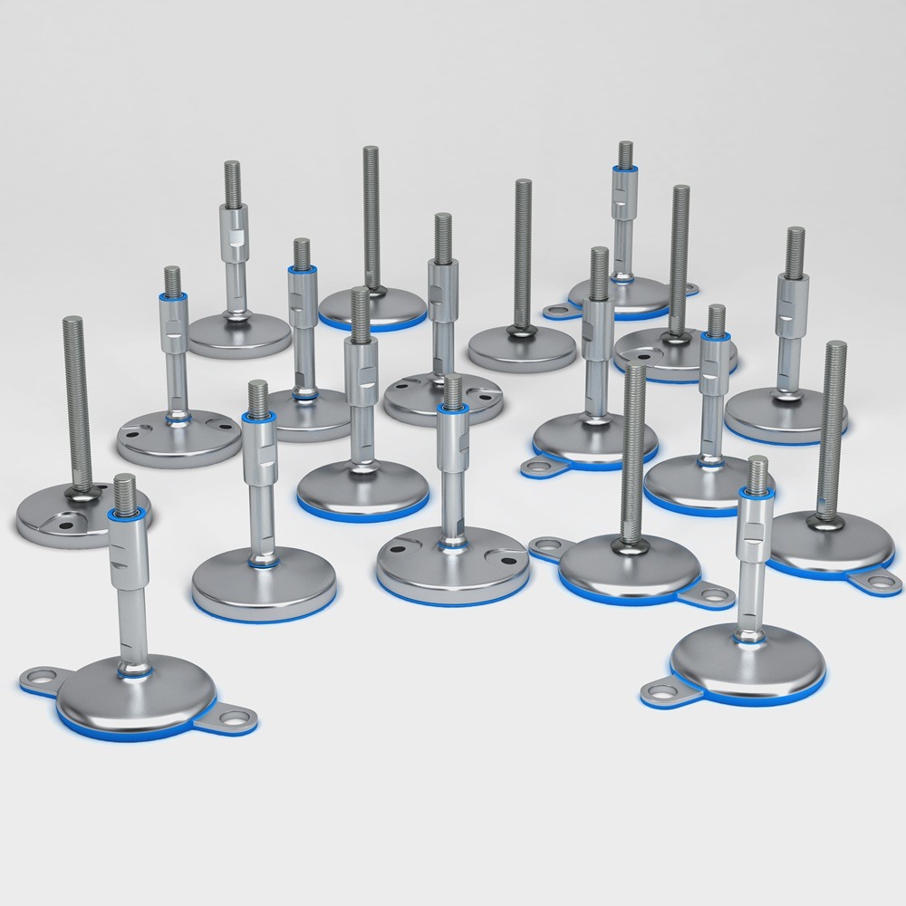 Adjustable stainless steel machine levelling feet