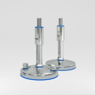 Certified adjustable leveling feet