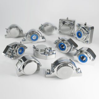 EHEDG IP69K Block Bearing Units in stainless steel