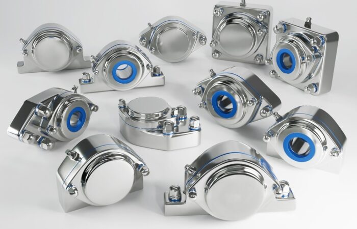 EHEDG IP69K Block Bearing Units in stainless steel