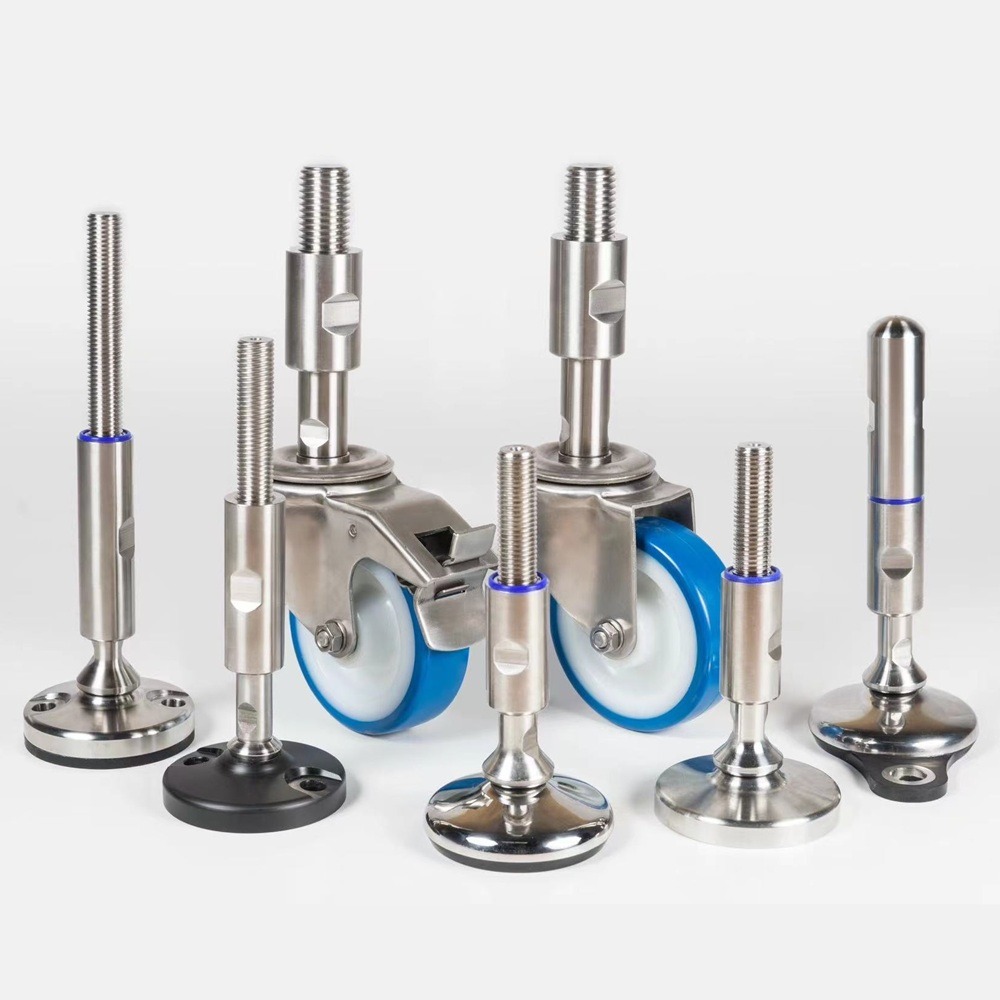 roulettes industrielles vs pieds de mise à niveau
